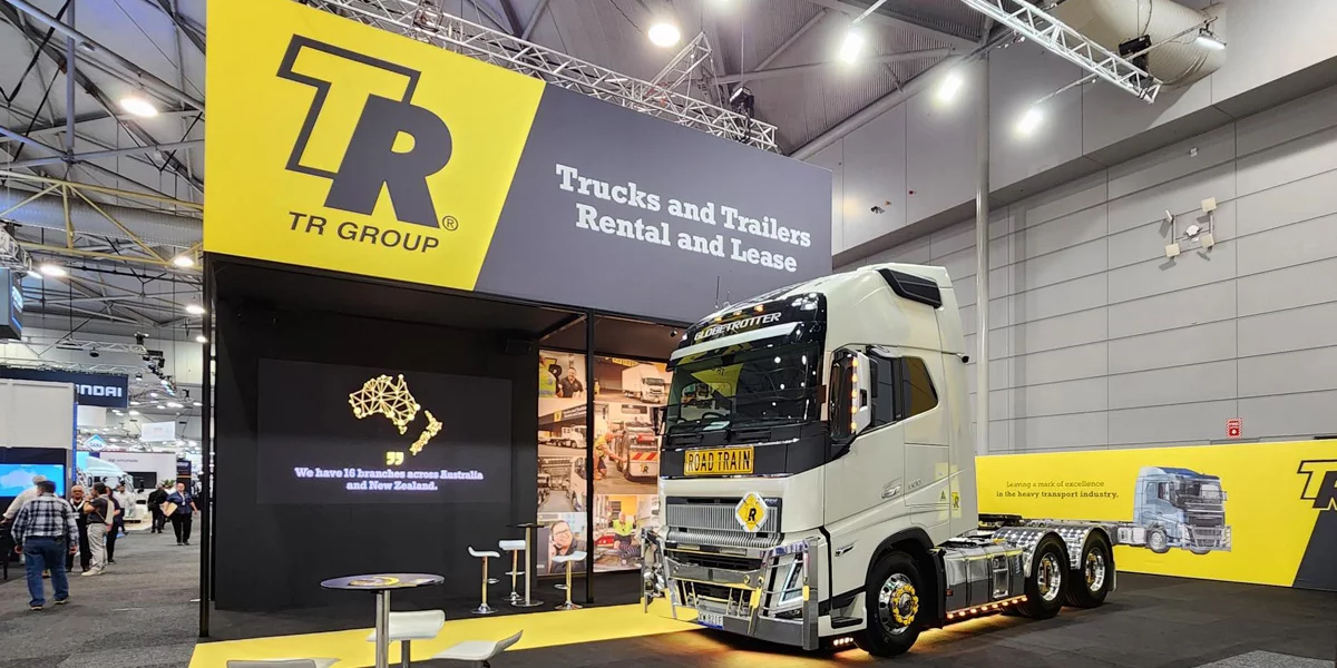 TR Group exhibition stand in Adelaide, Australia.